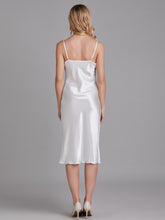 Robe de Chambre Sans Manches en Satin à Fines Bretelles pour Femme