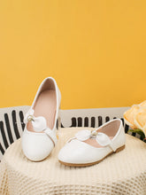 Chaussures de princesse pour filles en cuir blanc