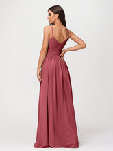 Bretelles Spaghetti Mousseline Maxi Robes Cannelle Rose Grande Taille