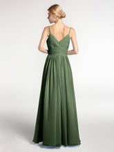 Bretelles Spaghetti Mousseline Maxi Robes Olive Verte Grande Taille