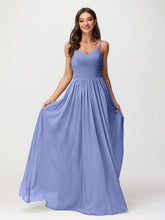 Bretelles Spaghetti Mousseline Maxi Robes Pervenche Grande Taille