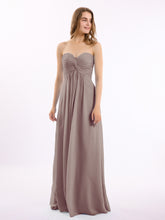 Sans Bretelles Empire Mousseline Robes Avec Cœur Dusk