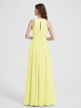 Licou Mousseline Simple Robe Avec Fente Jonquille