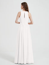 Licou Mousseline Simple Robe Avec Fente Ivoire