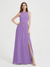 Licou Mousseline Simple Robe Avec Fente Tahiti