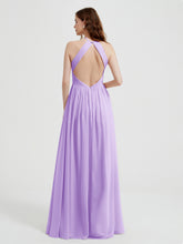 Licou Mousseline Robes Avec Corsage Plissé Lilas