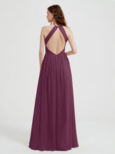 Licou Mousseline Robes Avec Corsage Plissé Mûre