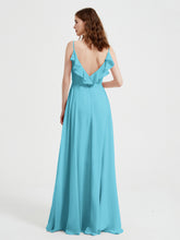 Spaghetti Bretelles Col En V Robes Avec Fente Piscine