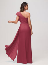 Robe fourreau asymétrique en A Cannelle Rose