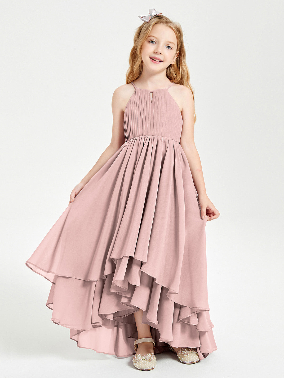 Robe Demoiselle D’honneur Cocktail En Tulle Et Satin – Rose Dentelle, Tailles 6 à 16, Neuve Avec étiquette !