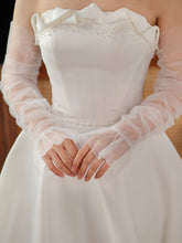 Gants de mariage en tulle sans doigts