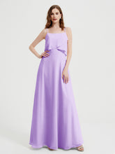Spaghetti Bretelles Simple Robes De Demoiselle d'Honneur Lilas