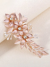 Épingle à Cheveux Métal Fleurs et Feuilles Peintes à la Main