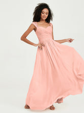 Col En Cœur Mousseline Robes Avec Dentelle Mancherons Corail