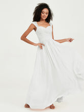 Col En Cœur Mousseline Robes Avec Dentelle Mancherons Ivoire