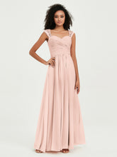 Col En Cœur Mousseline Robes Avec Dentelle Mancherons Rose Perle