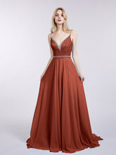 Bretelle Spaghetti Dentelle et Mousseline Robe Rouille