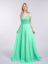 Bretelle Spaghetti Dentelle et Mousseline Robe Turquoise