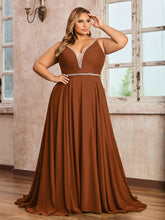 Bretelle Spaghetti Dentelle et Mousseline Robe terracotta