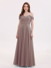 Robes Demoiselle d'honneure Hors de l'épaule Empire Dusk