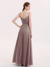 Empire Robe Demoiselle d'honneur avec Spaghetti Bretelle Dusk