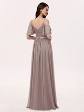 Robe Spaghetti Bretelle Dentelle et Mousseline Dusk