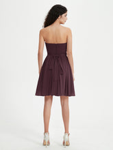 Sans Bretelles Col en Cœur Mini Robes Cabernet