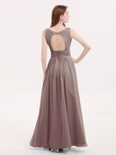 Dentelle et Mousseline Robes avec Dos Nu Dusk