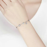 Cadeau de demoiselle d’honneur de bracelet Bolo Snowflower