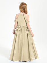 Robes de Demoiselle d'Honneur Junior à Hors de l'Épaule de Rêve Champagne