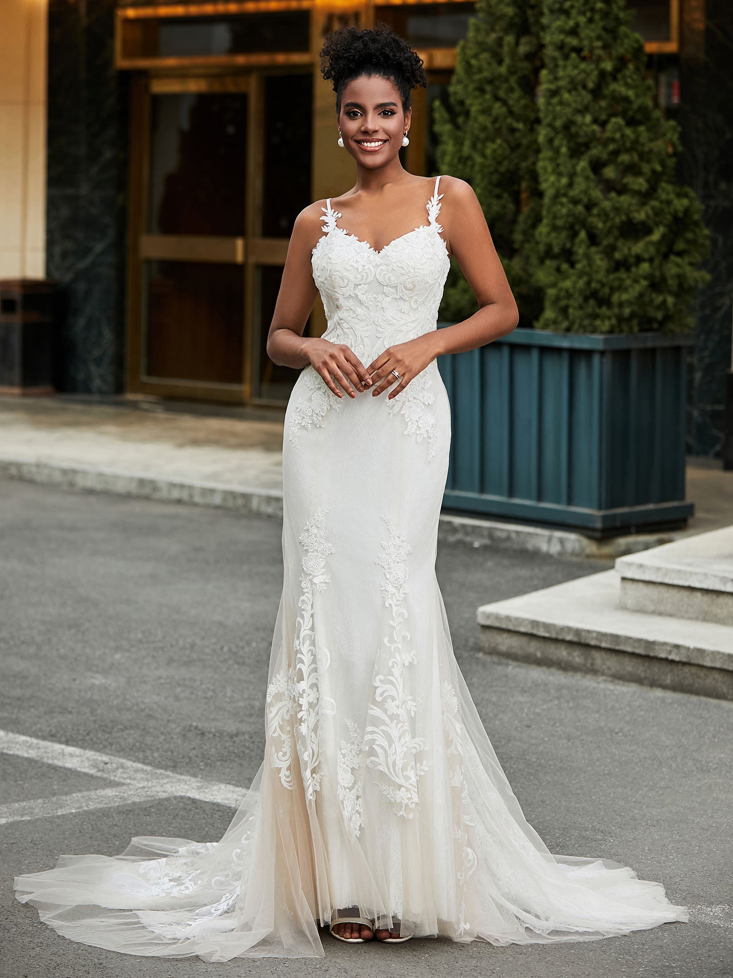 Mariage Civil Robe De Mariée Sirene Pour Femme Ronde Milla Nova