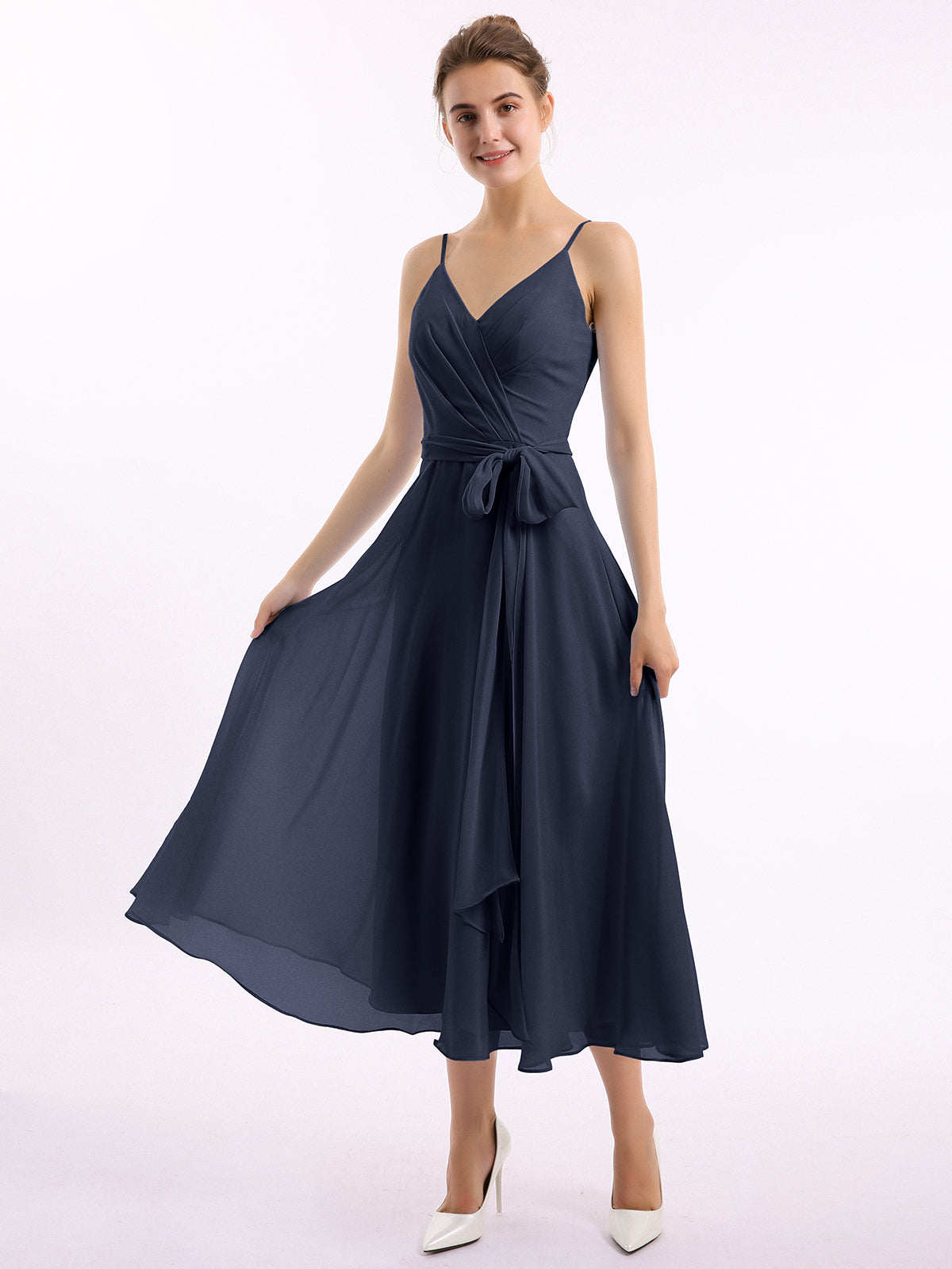 ANDREZA robe longue en coton à volants et bretelles - CHARLIE JOE ANDREZA robe longue en coton à volants et bretelles - CHARLIE JOE