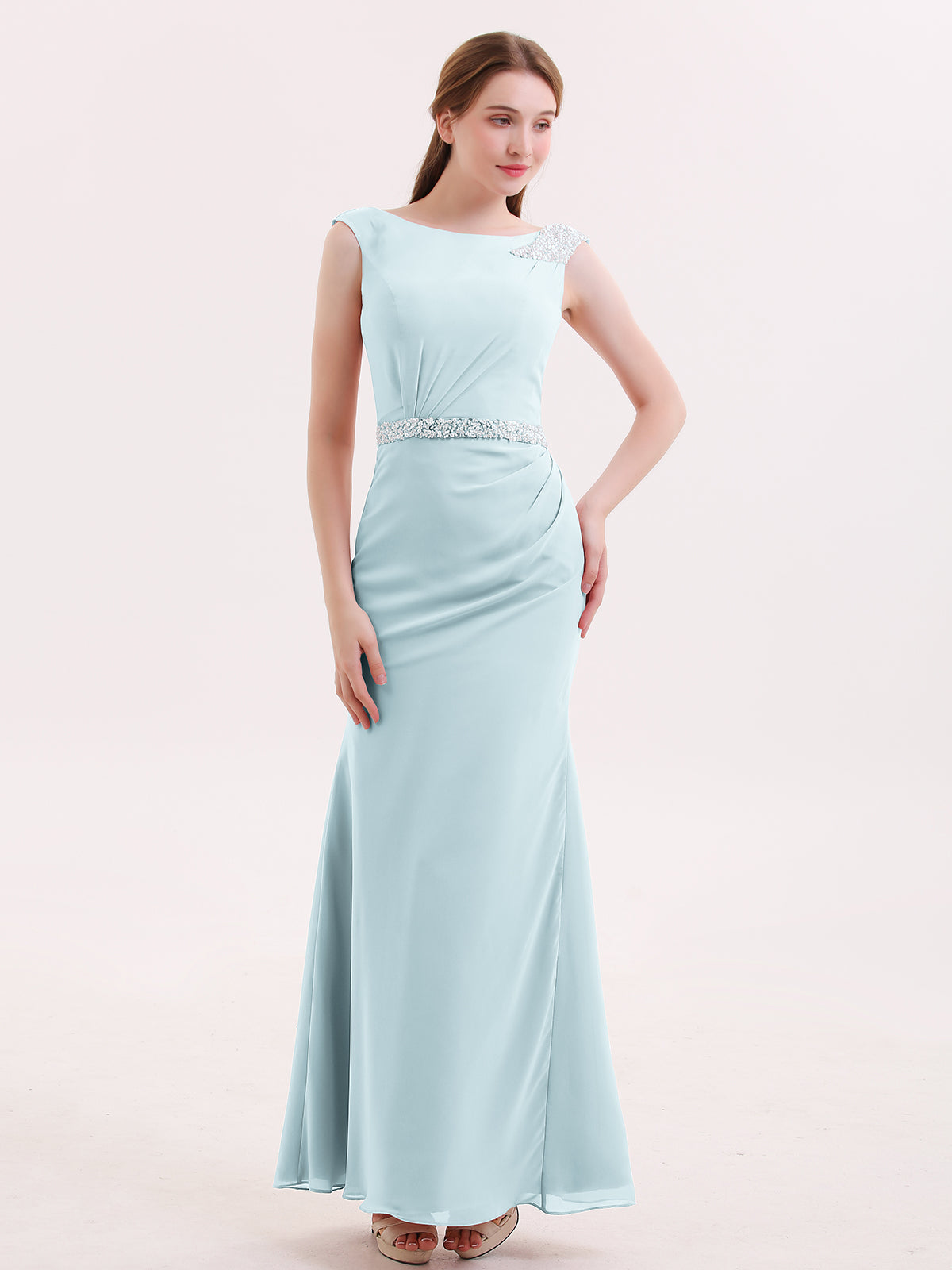 Robe Cocktail Xscape By Joanna Chen - Maille Froncée Perlée - Taille 2 Navy - Neuve Sans étiquettes