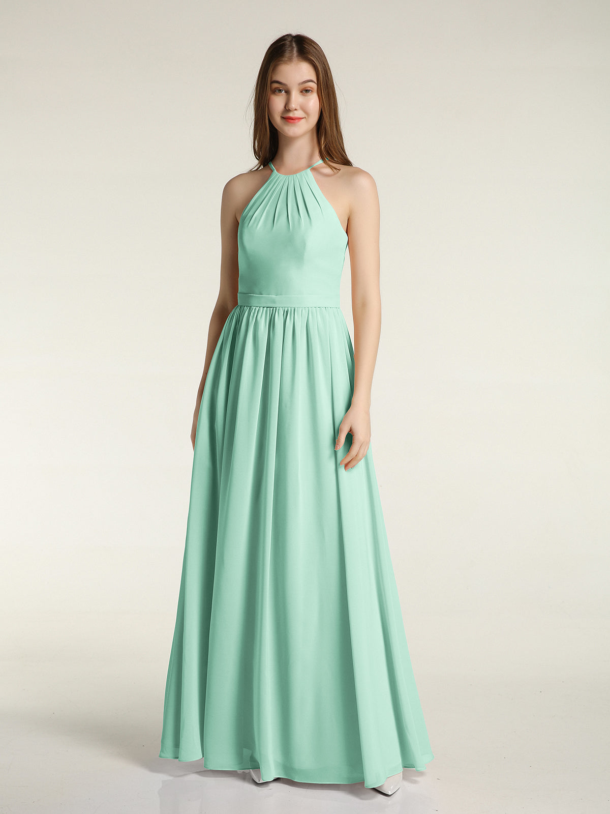 Robe En Mousseline Verte Menthe Taille 12 - Avec Détails Paillettes, Neuve étiquetée