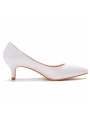 Chaussures Féminines à Talons Kitten et Bout Pointu Simples