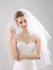 Voile de mariée à piping