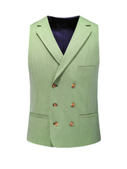 Costume Pour Hommes Trois Pièces à Col Cranté et à un Bouton