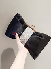 Sac Pochette élégant avec Nœud et Diamants
