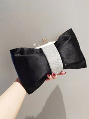 Sac Pochette élégant avec Nœud et Diamants