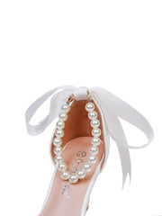 Talons Compensés Bout Pointu Chaussures de Mariage pour Femmes