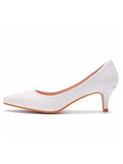Chaussures Féminines à Talons Kitten et Bout Pointu Simples