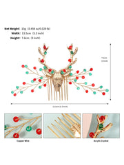 Peignes de Cheveux en Strass Accessoires de Noël