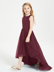 Junior Robes de Demoiselle d'Honneur Asymétriques Exquises Cabernet