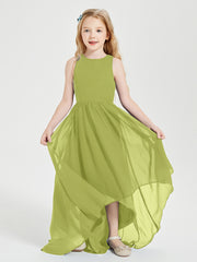 Junior Robes de Demoiselle d'Honneur Asymétriques Exquises Trèfle