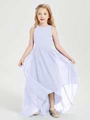 Junior Robes de Demoiselle d'Honneur Asymétriques Exquises Lavande