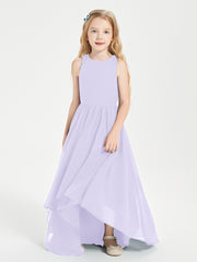 Junior Robes de Demoiselle d'Honneur Asymétriques Exquises Lilas
