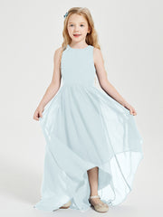 Junior Robes de Demoiselle d'Honneur Asymétriques Exquises Brume