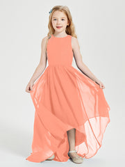 Junior Robes de Demoiselle d'Honneur Asymétriques Exquises Crépuscule