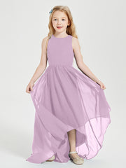 Junior Robes de Demoiselle d'Honneur Asymétriques Exquises Glycine