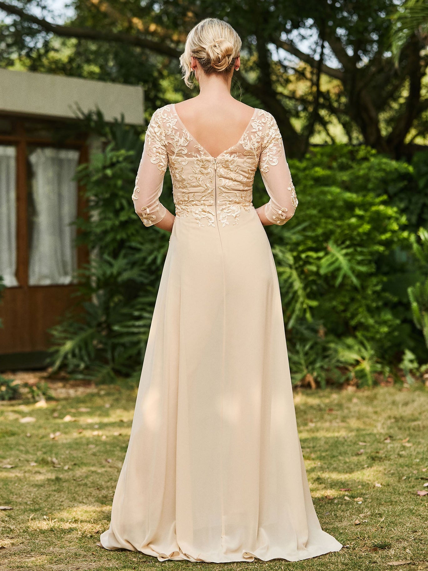 Combinaison Et Fond De Robe Vintage Dentelle – Blanc Cassé, Taille 44, Femme